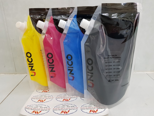 Mực Đen Black Unico 500g – Dùng Cho Ricoh MP C3500/C4500/C6003 & Toshiba e-Studio 2830c–6570c