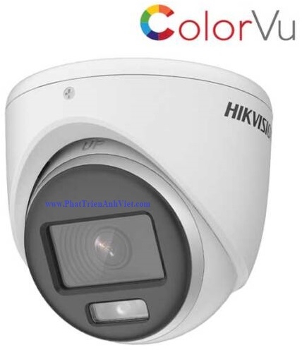 Camera HDTVI ColorVu 2MP bán cầu HIKVISION DS-2CE70DF0T-MF