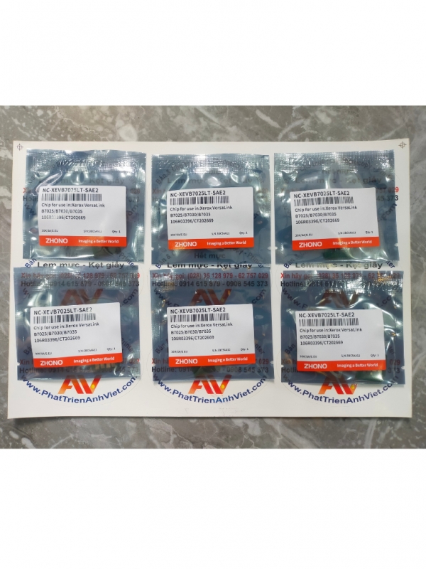 CHIP MỰC RESET TỰ ĐỘNG XEROX B7025/7030/7035