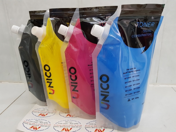 Mực Xanh Cyan Unico 500g – Dùng Cho Ricoh MP C3500/C4500/C6003 & Toshiba e-Studio 2830c–6570c