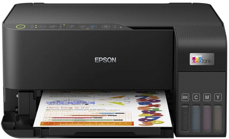 Máy in phun màu đa năng Epson L3550 A4 In Scan WIFI sử dụng mực Black Ink Bottle 003 Maintenance Box C12C934461