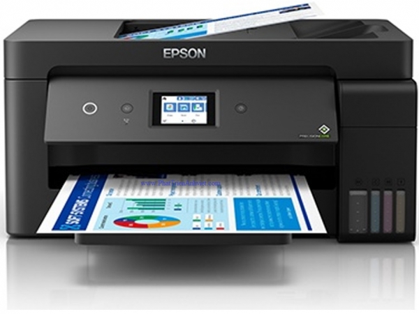 Máy in phun màu Epson L14150 In đảo mặt Scan Copy Fax A3 A4 USB LAN WIFI