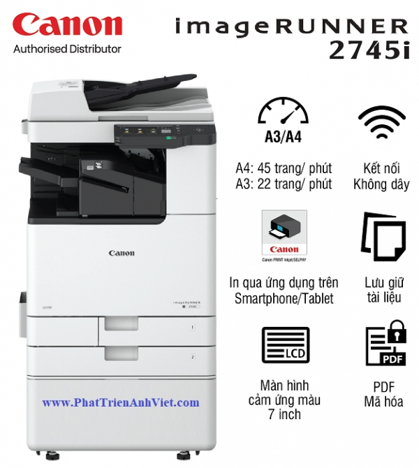 Máy photocopy Canon iR2745i thuộc dòng imageRUNNER 2700 series