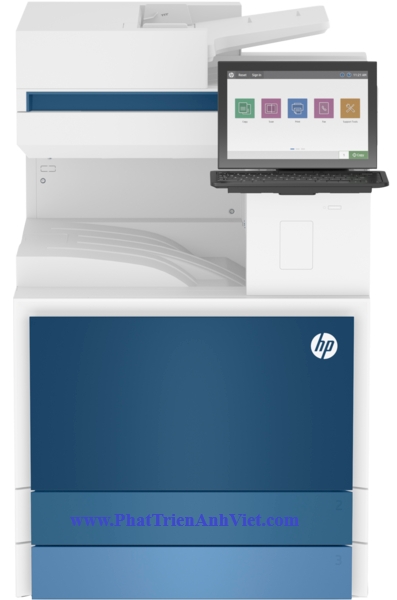 Máy photocopy màu đa chức năng HP LaserJet Managed E786z -5QJ94A Tốc độ 35 ppm Sử dụng mực W9140M W9141MC W9142MC W9143MC