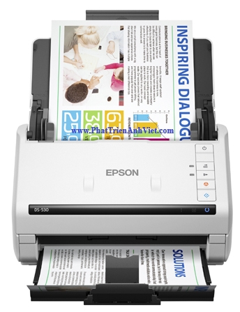 Máy quét scan Epson WorkForce DS-530II 2 mắt đọc Scan 1 lần 2 mặt A4 A5 USB