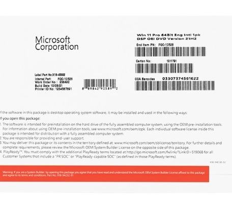 Windows 11 Pro Bản Quyền Chính Hãng – FQC-10528 Vĩnh Viễn